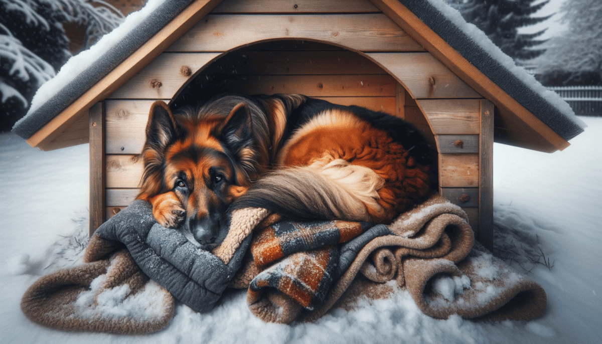 Cozy German Shepherd