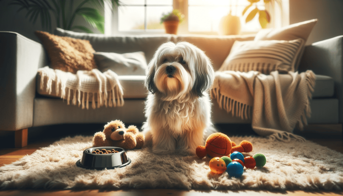 Havanese dog sitting