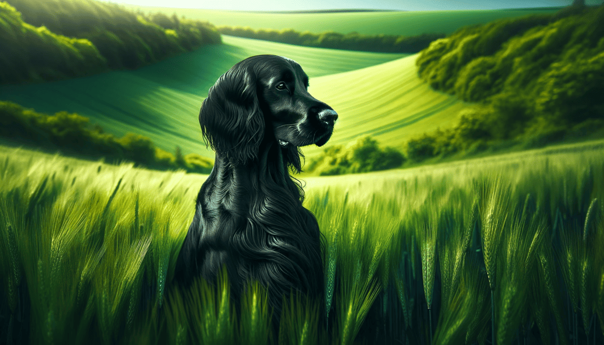 a stunning black Irish Setter