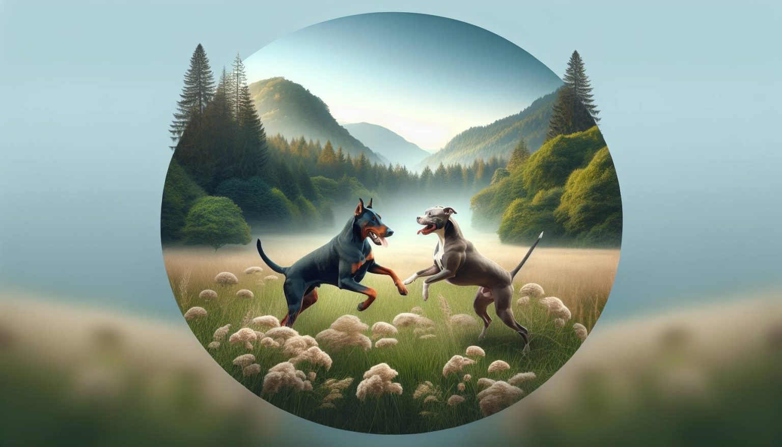 Dobermans Pitbulls Can They Get Along?